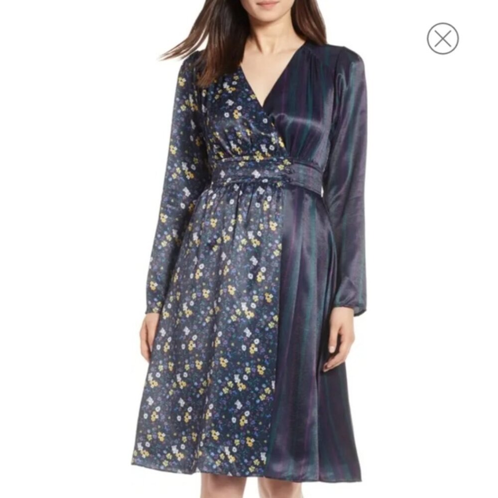 Halogen Black Wrap Dress Size 4